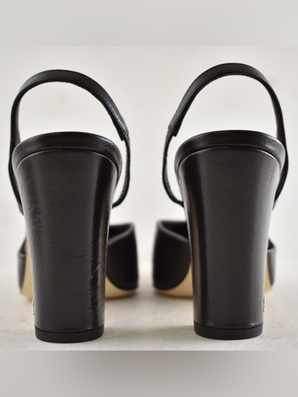Chanel 26S Blazy Dark Brown Red CC Coco Sling Slingback Block Heel Pump 40c - Picture 15 of 16
